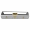 Castello Usa Alpine 84-inch Gray Vanity Base with Gold Handle CB-MC-84G-GLD-VBO